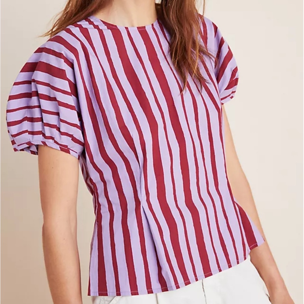 Anthro. Mignon Doo | Lina Poplin Blouse